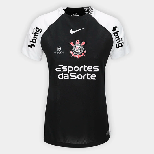 Camisa Feminina Corinthians 2025/26 II Torcedor Com Patrocínios
