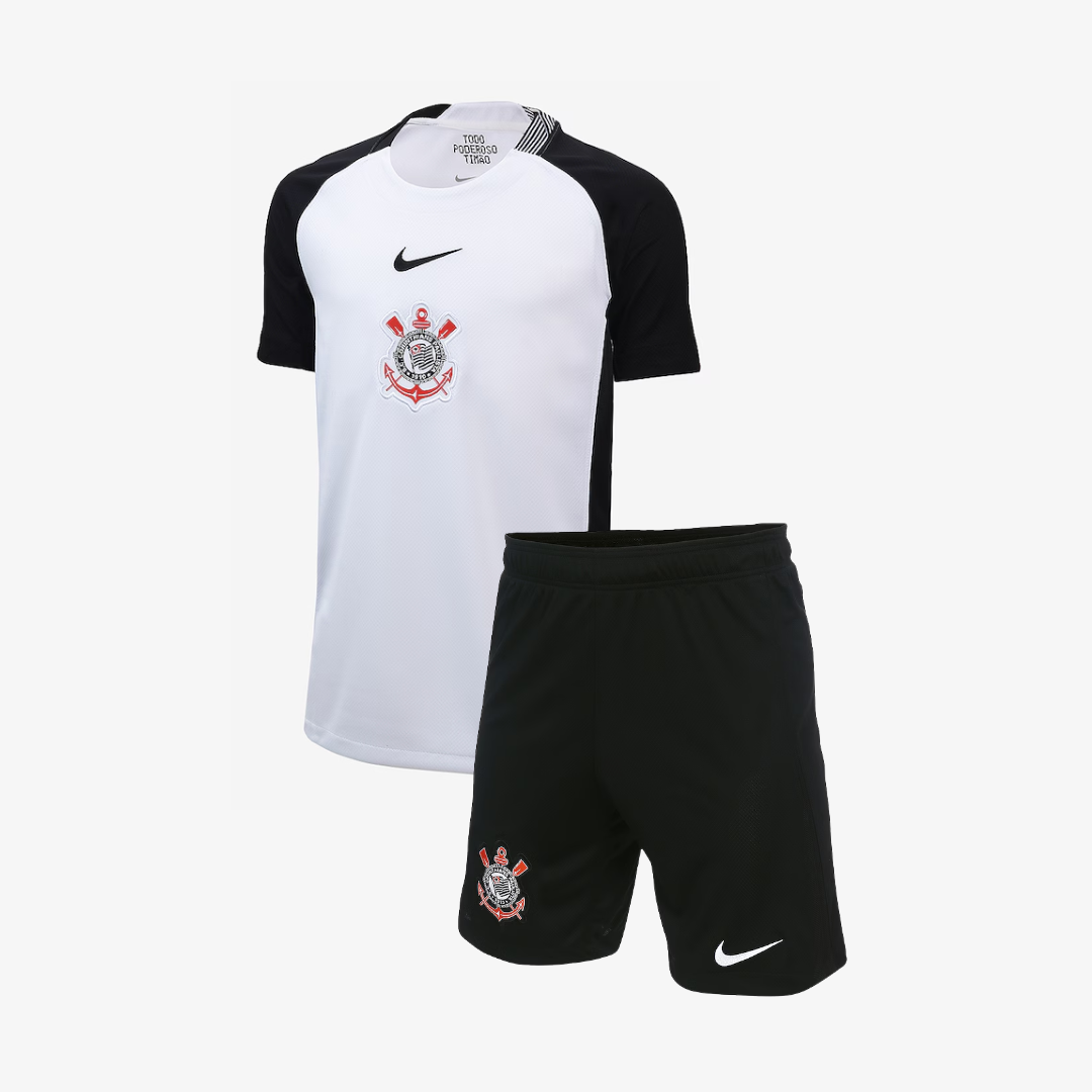 Conjunto Infantil Feminino Corinthians 2025/26 I