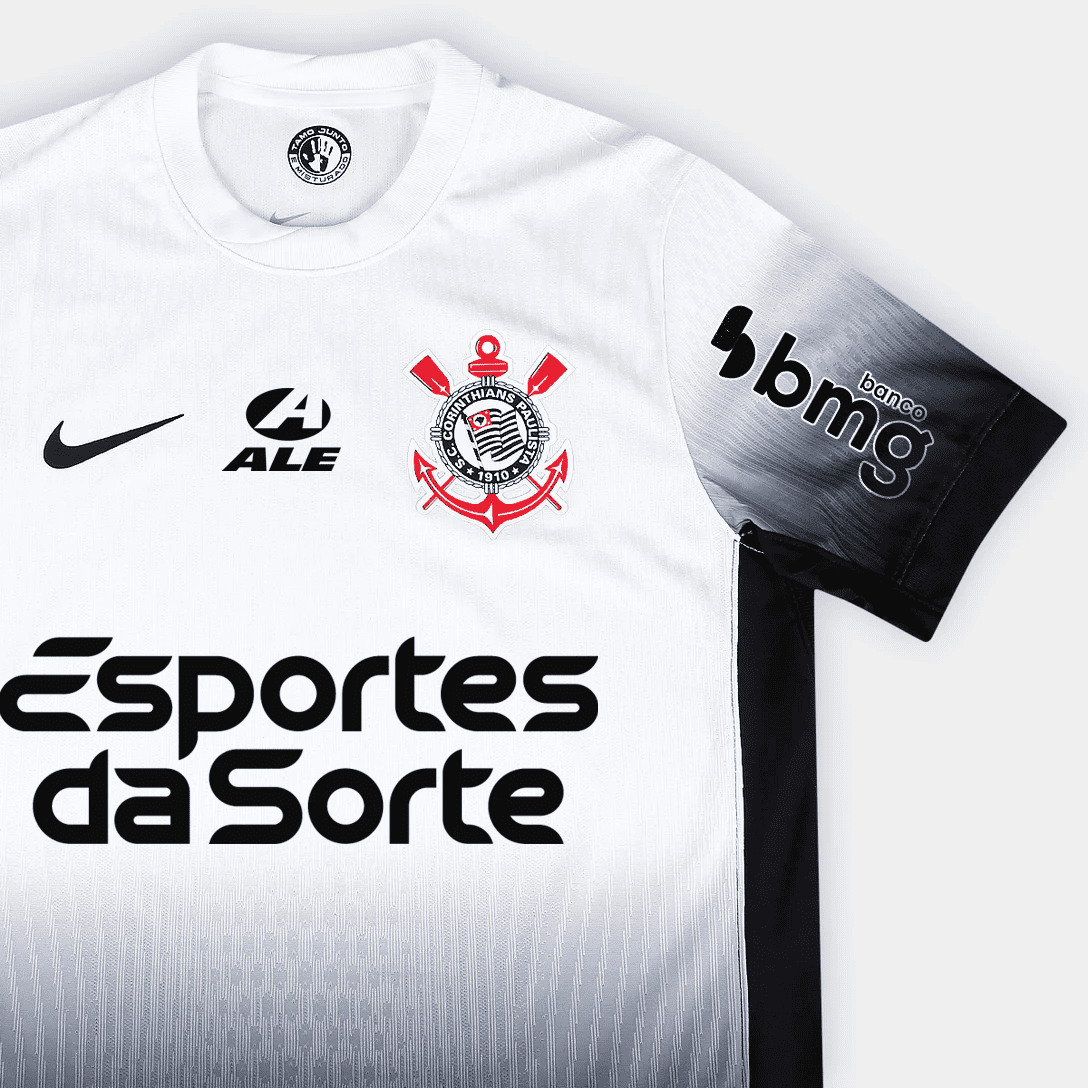 Camisa Corinthians 2024/25 I Jogador Com Patrocínios