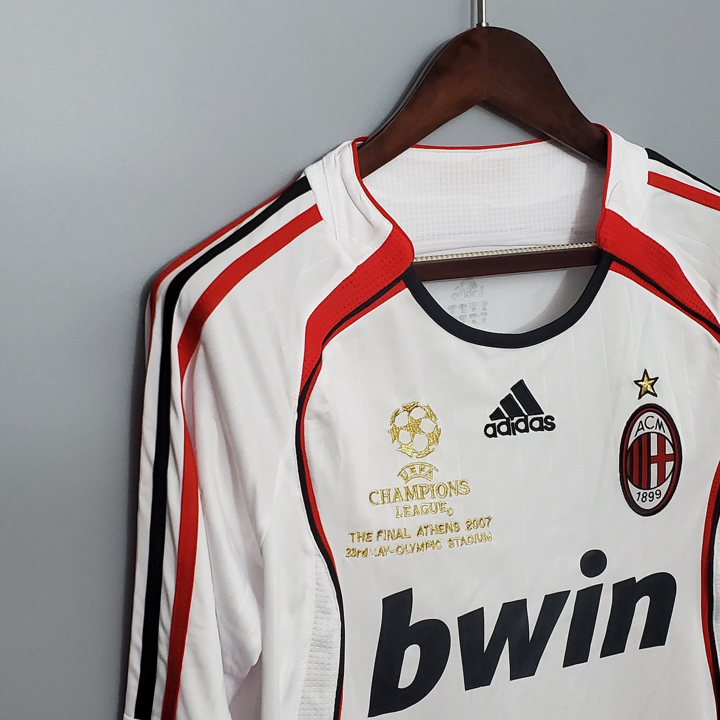 Camisa Manga Longa Milan Champions League 06/07