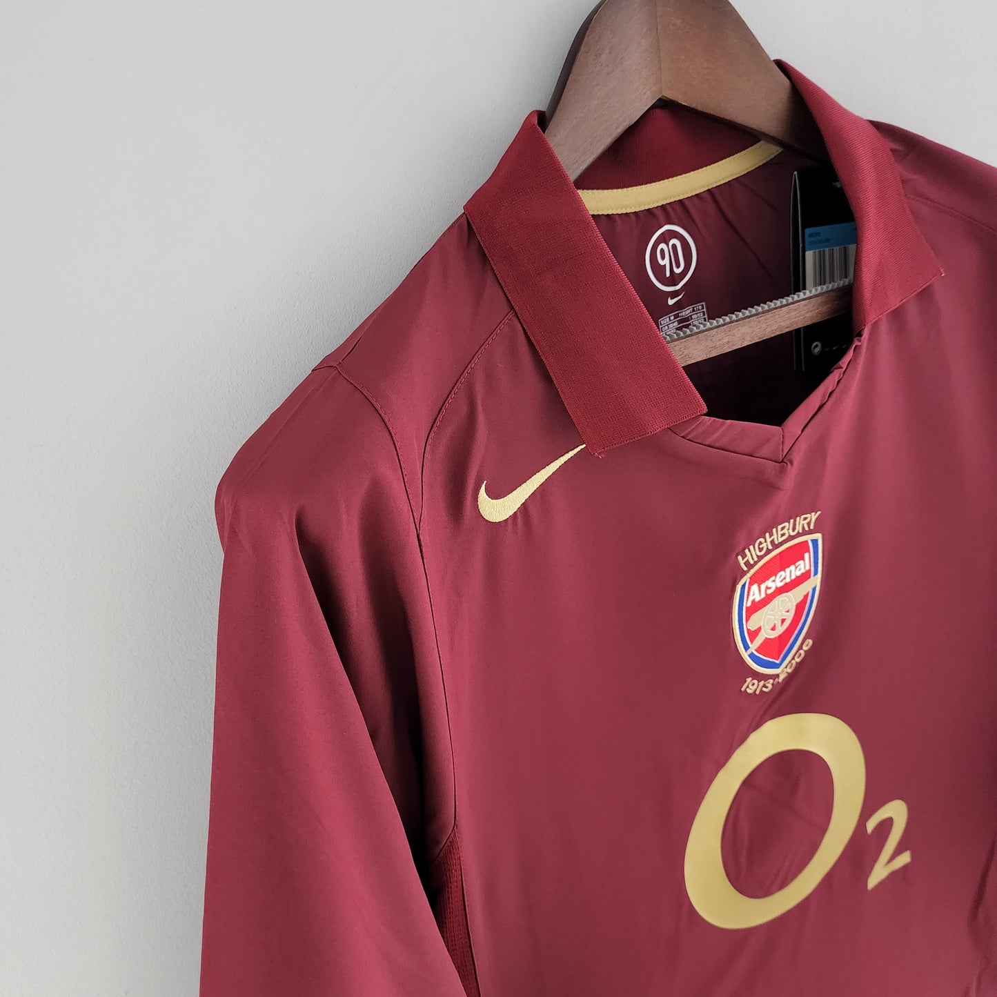 Camisa Manga Longa Arsenal 05/06 Bordo