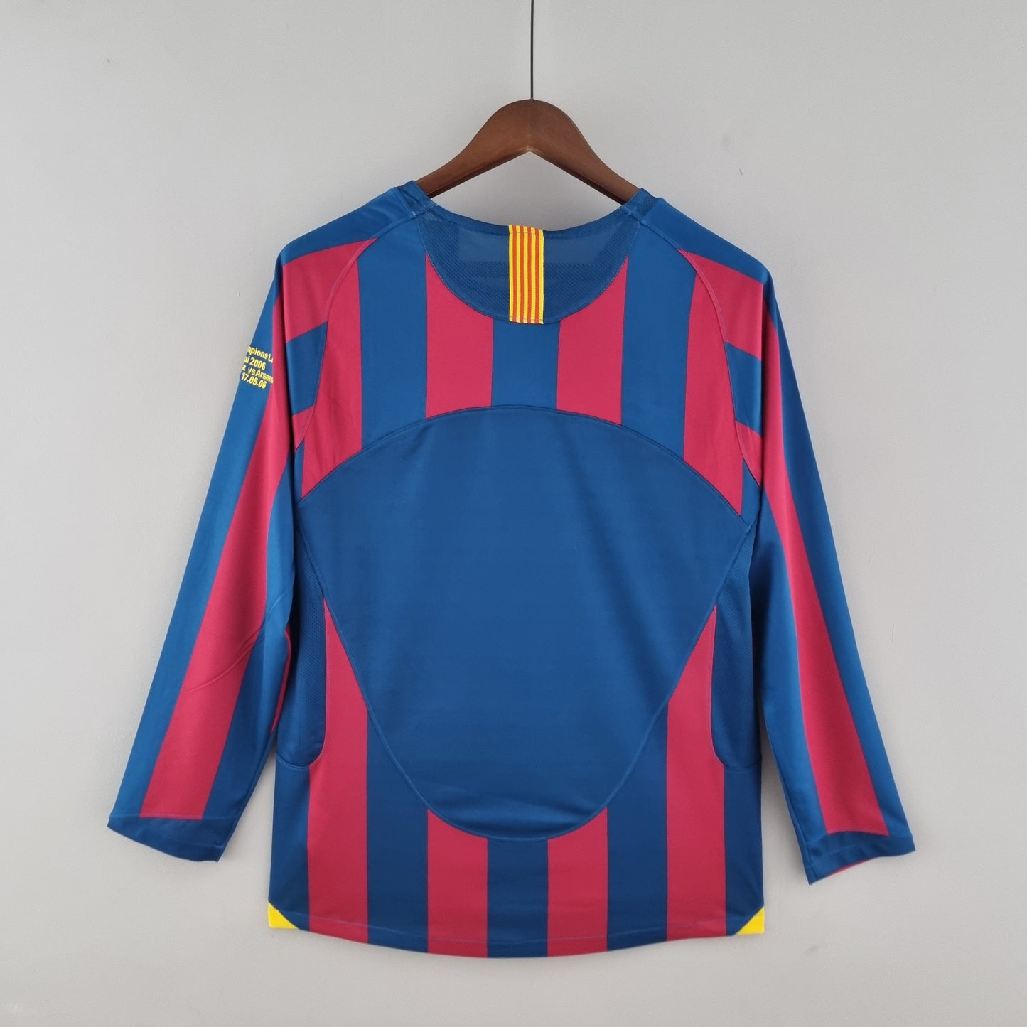 Camisa Manga Longa Barcelona 05/06 Grená