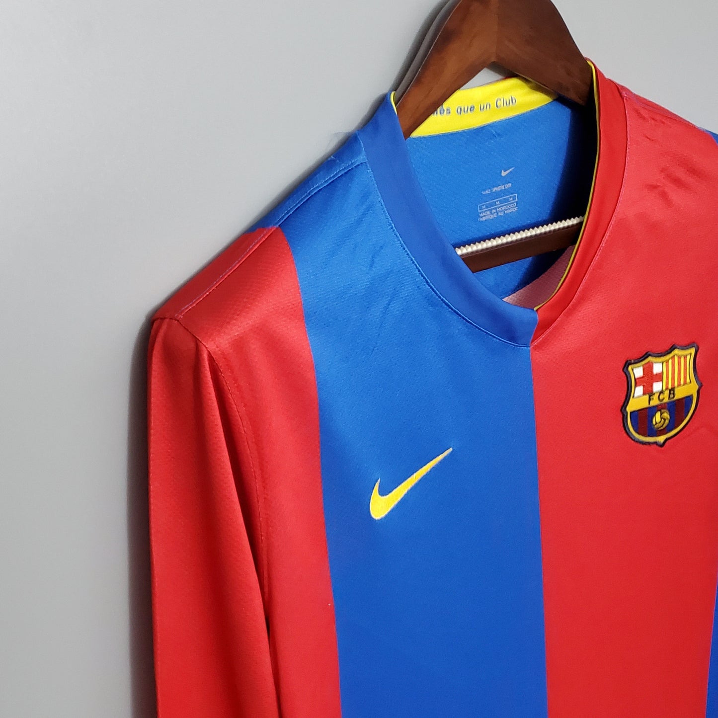 Camisa Manga Longa Barcelona 06/07 Grená