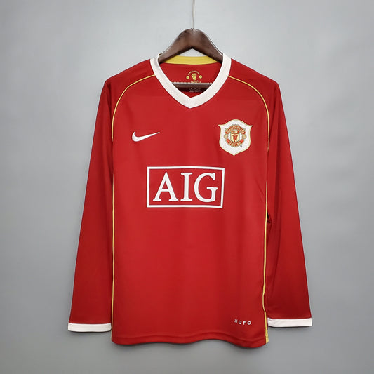 Camisa Manga Longa Manchester United 06/07