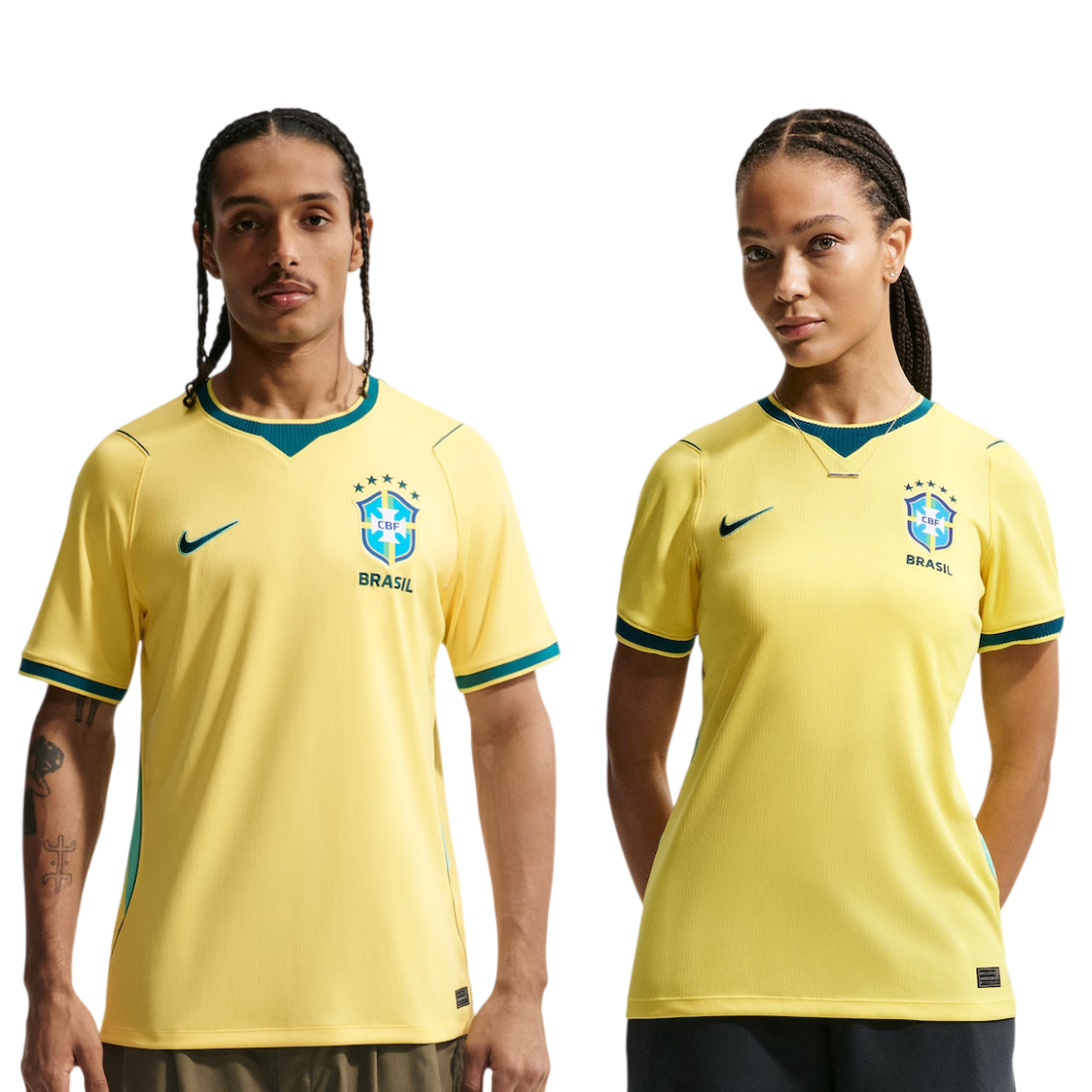 Kit Casal 2 Camisas Brasil Home 26/27 - Torcedor